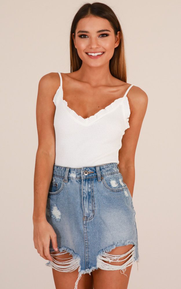 Insecure Top In White | Showpo - deactived