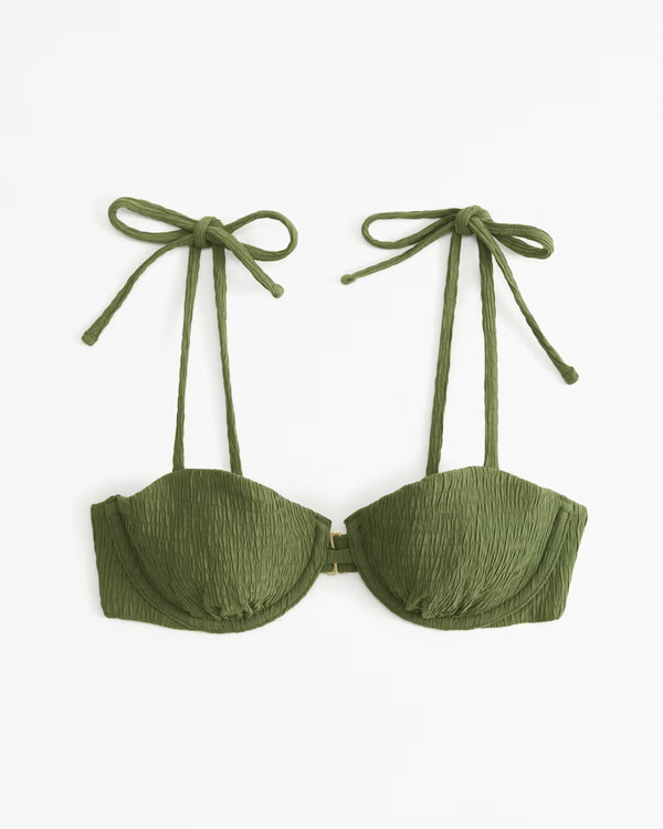 Women's Tie-Strap Underwire Bikini Top | Women's Swimwear | Abercrombie.com | Abercrombie & Fitch (US)