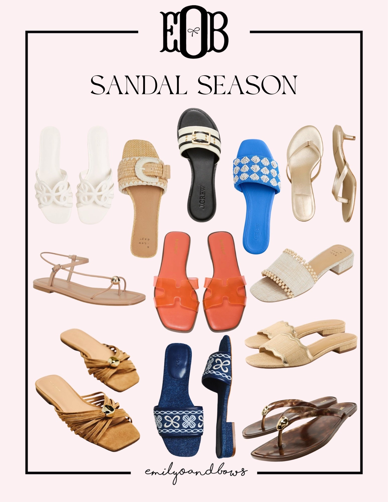 Sandal season! Rounding up my favorite sandal options for summerr