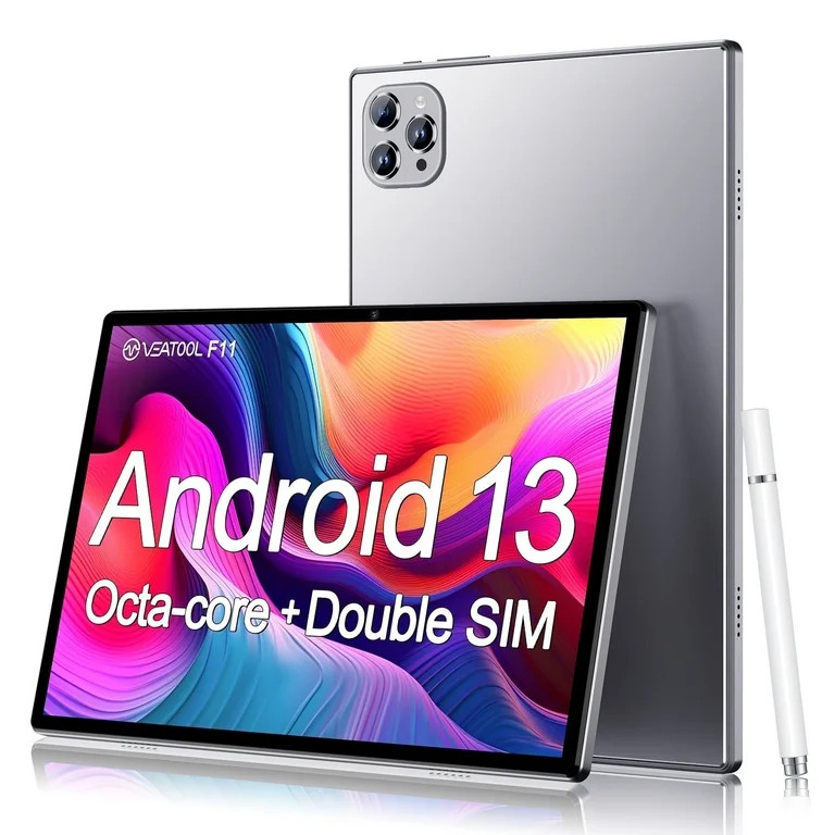 VEAT00L F11 Android 13 Tablet 2026, 6GB(4+2) RAM, 64GB ROM, 128GB Expand, Quad-Core Processor up ... | Walmart (US)