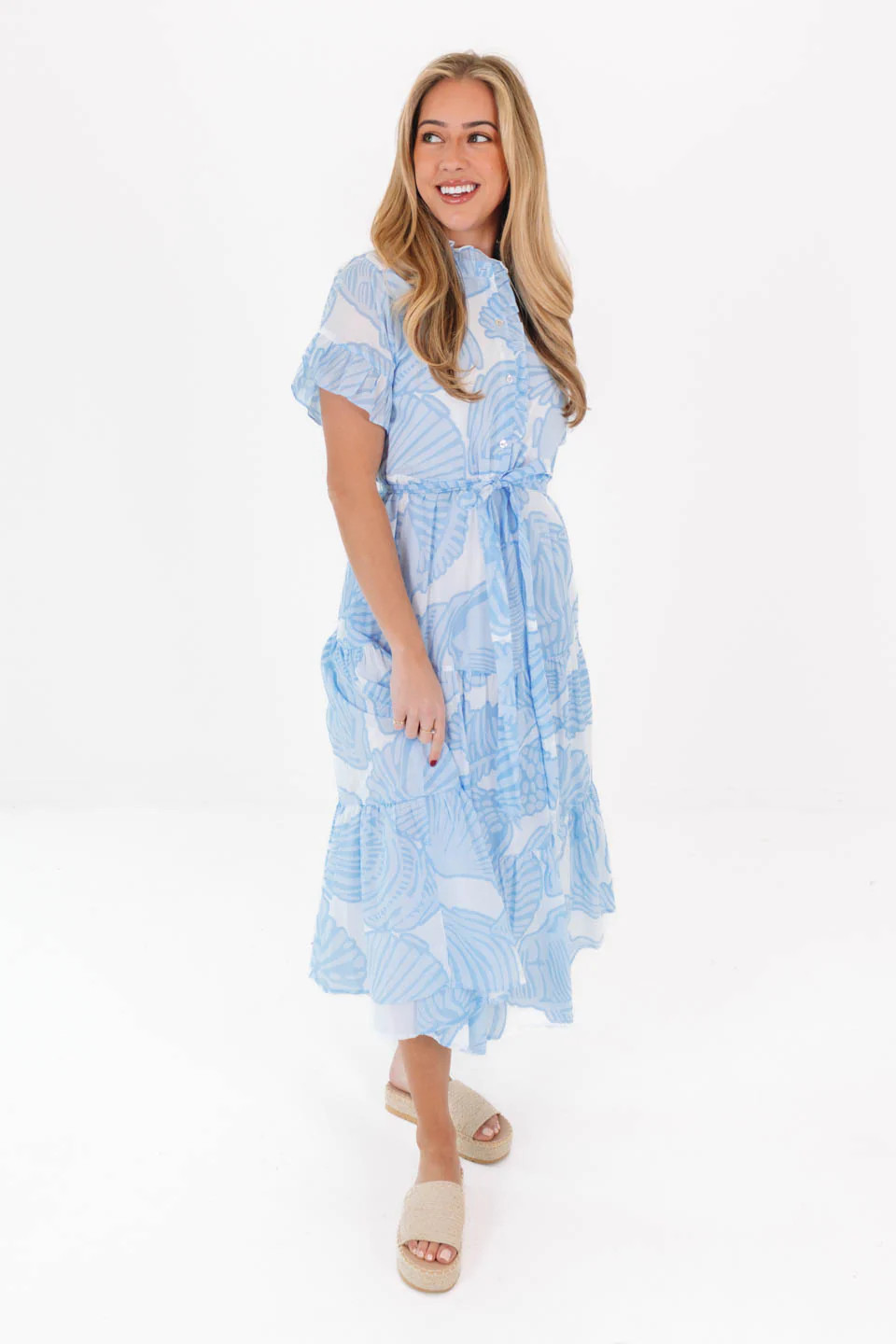 The Charlotte Button Up Midi Dress | J.Marie