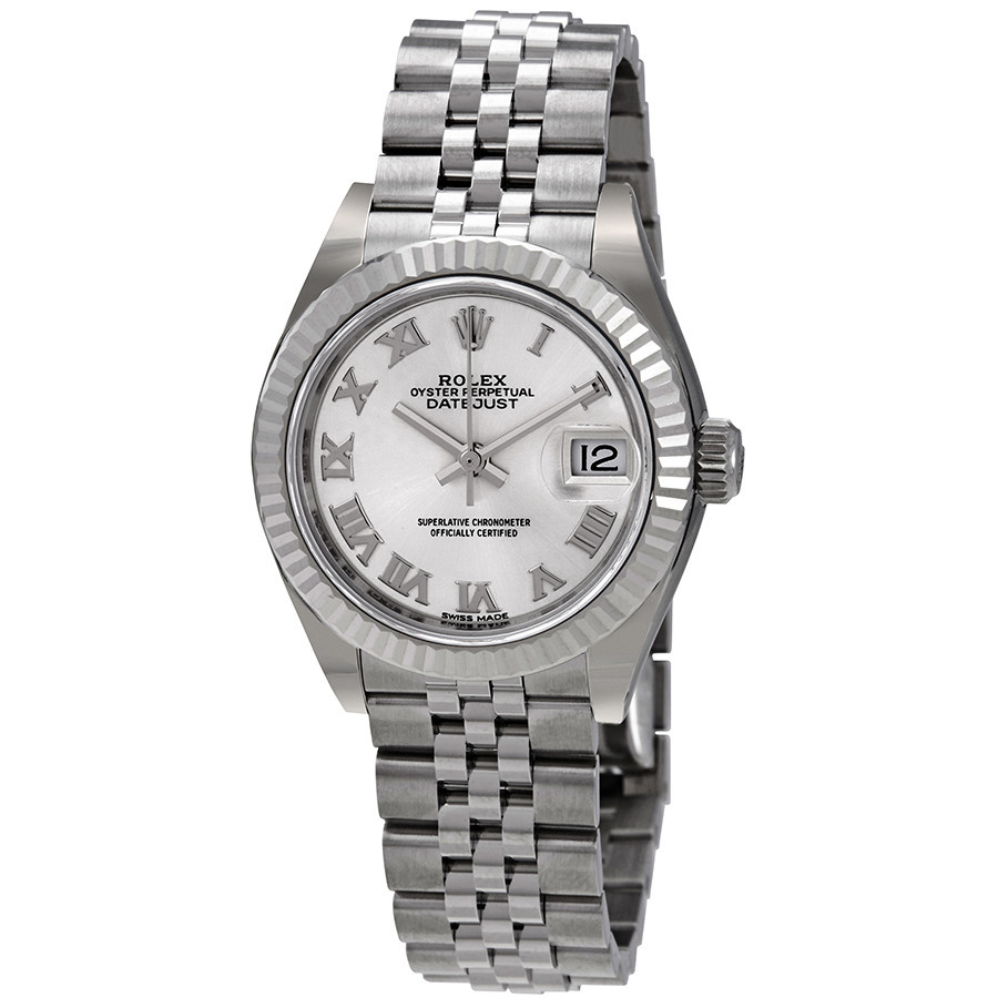 Pre-owned Rolex Lady Datejust Silver Dial Ladies Watch 279174SRJ | Jomashop.com & JomaDeals.com