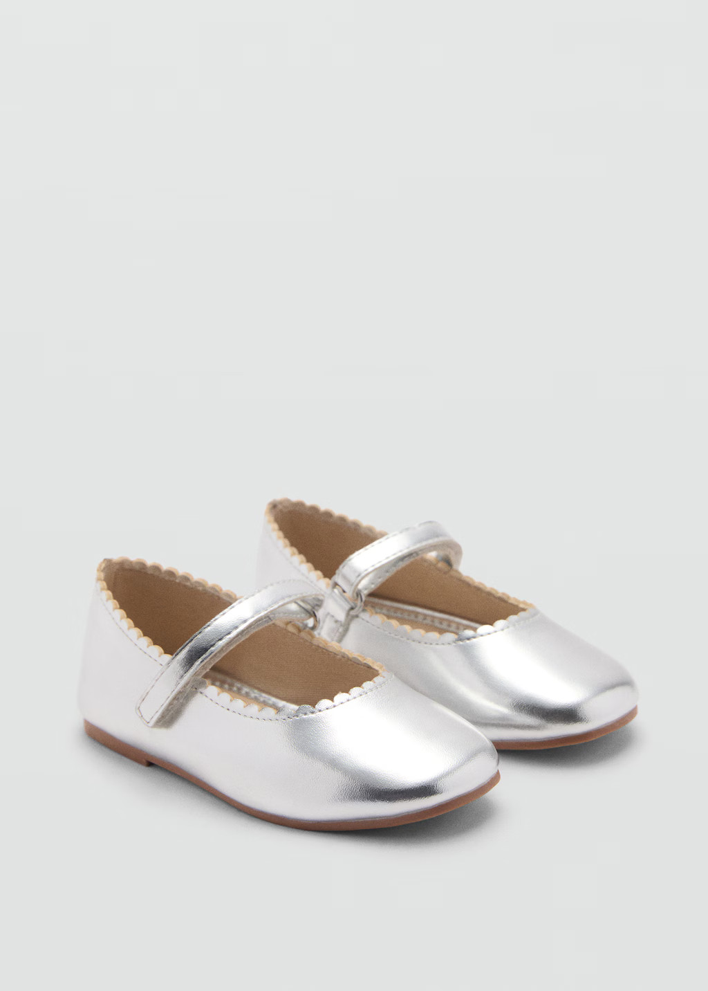 Metallic ballet flats | Mango (US/MX/AU)