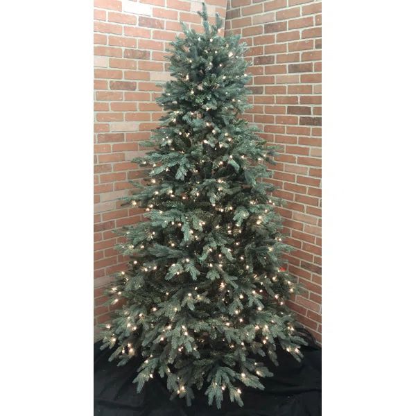 Balsam 7.5' Green Fir Artificial Christmas Tree with 600 Clear/White Lights | Wayfair North America