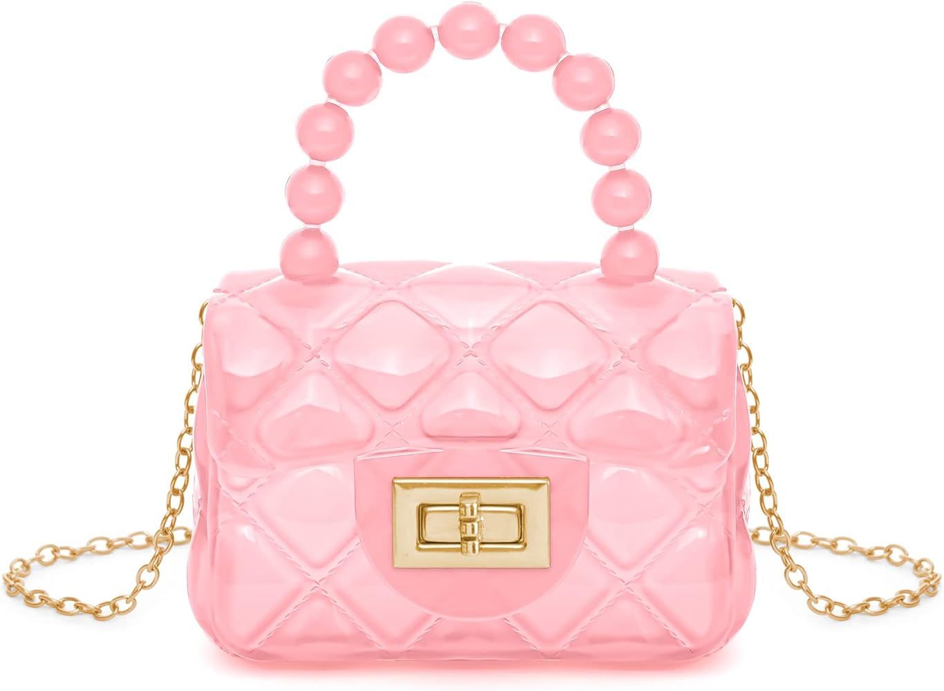 Little Girls Mini Jelly Purse Candy Color Transparent Small Crossbody Bag Cute Princess Handbags ... | Amazon (US)