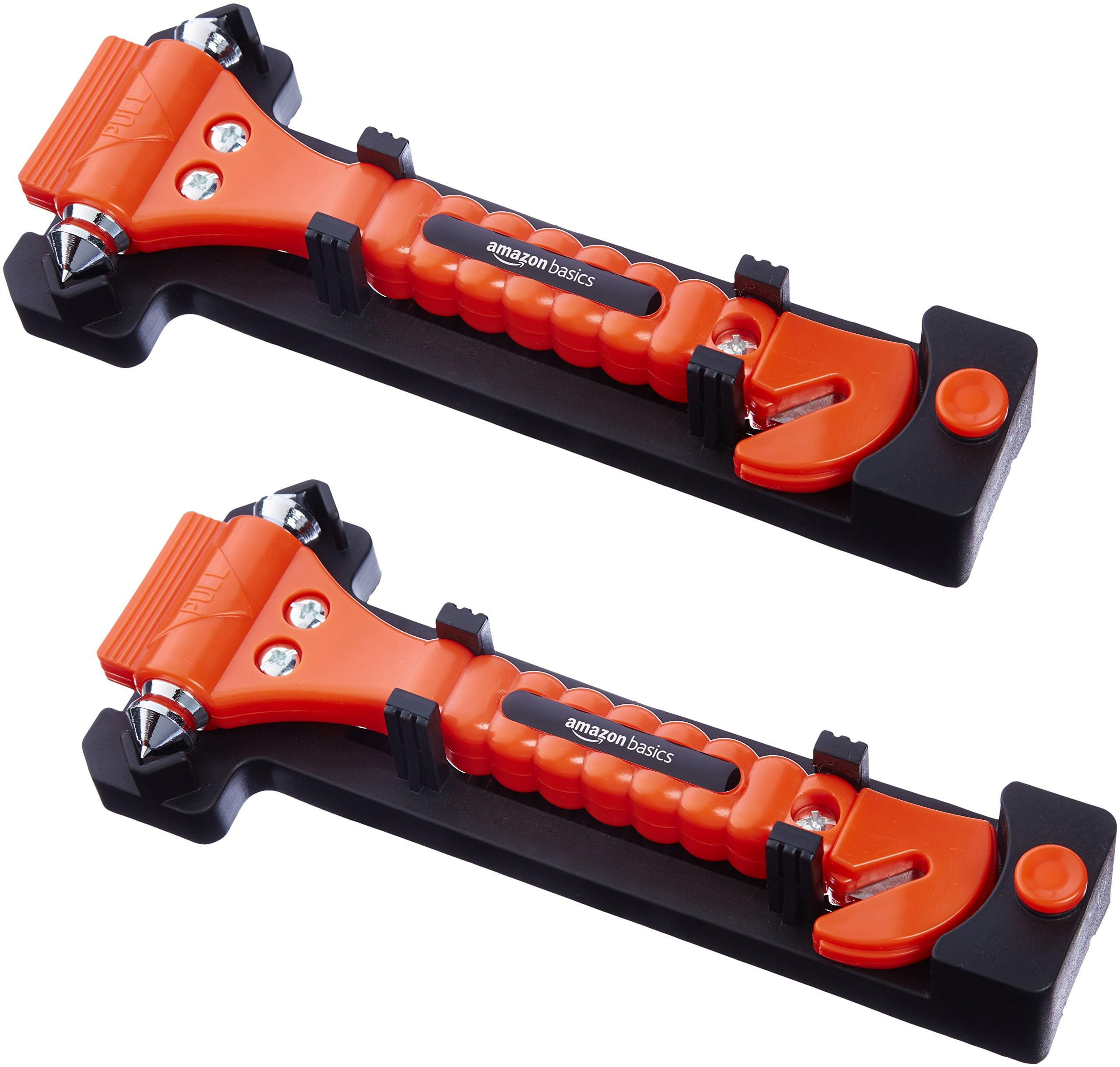 Amazon Basics Emergency Seat Belt Cutter and Window Hammer Tool, Car Accessories, 2 Pack, SW-835 | Amazon (US)