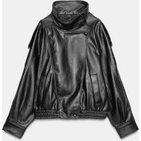 Zara - Faux Leather Jacket - Women - Black - Women | Zara US