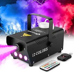 Fog Machine with Lights - 3 Stage LED Lights with 12 Colors & Strobe Effect for Party Wedding Hol... | Amazon (US)