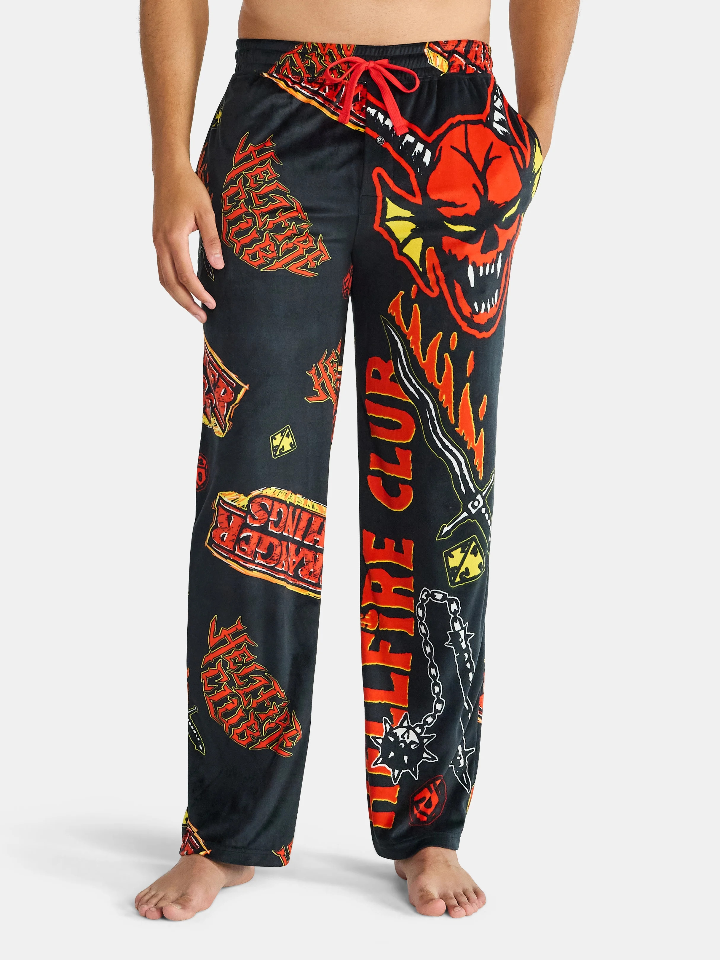Netflix Stranger Things Men's and Big Men's Split Leg Graphic Pants, Sizes S-2XL | Walmart (US)