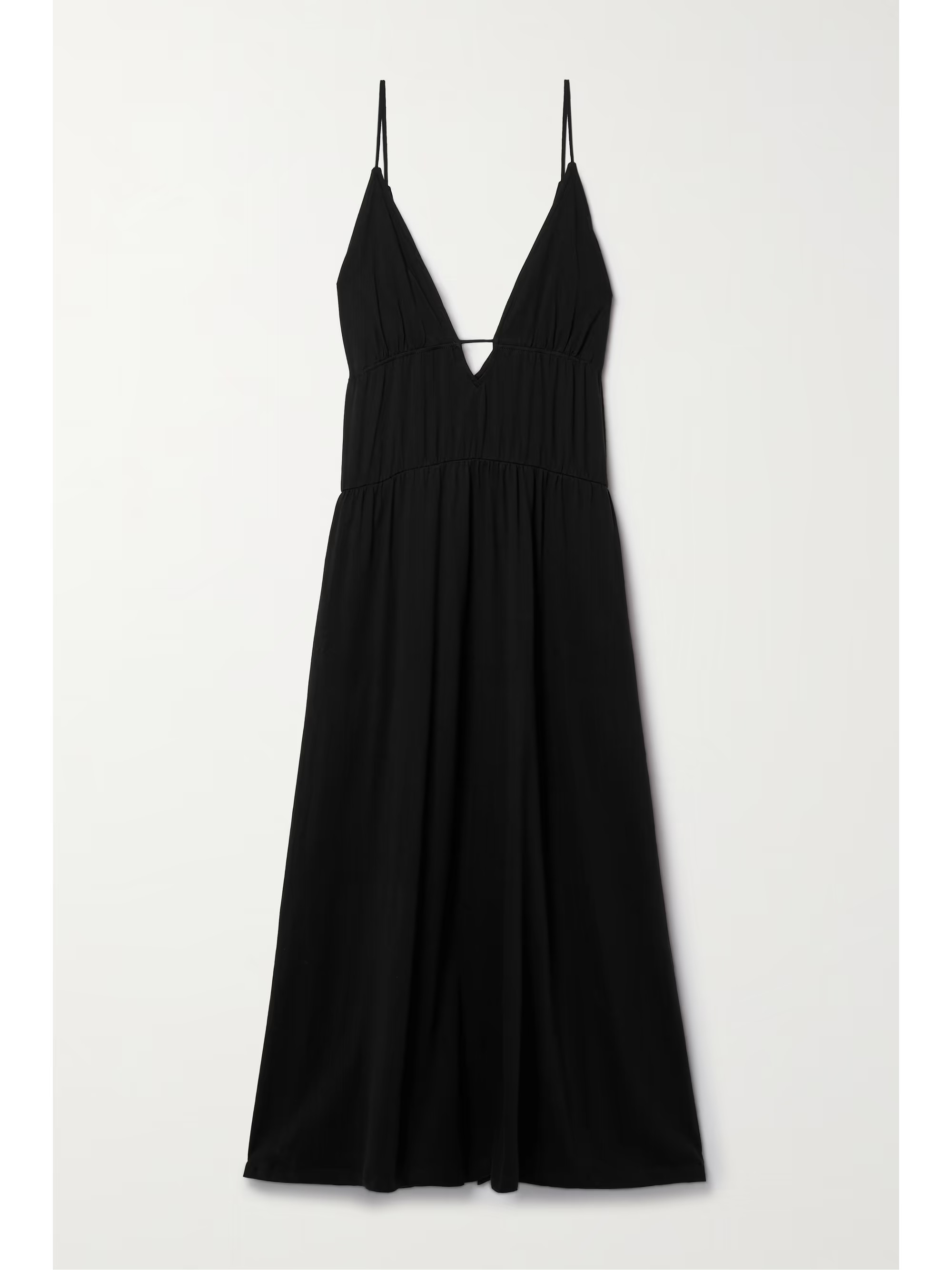 Aaliyah tiered organic Pima cotton-jersey midi dress | NET-A-PORTER (US)