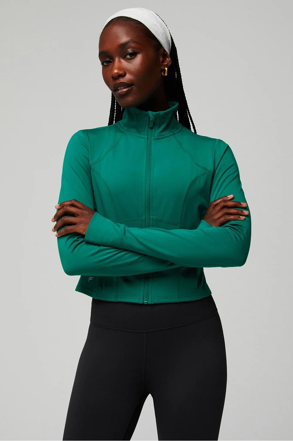 Perfect Storm Cropped Train Jacket | Fabletics - North America