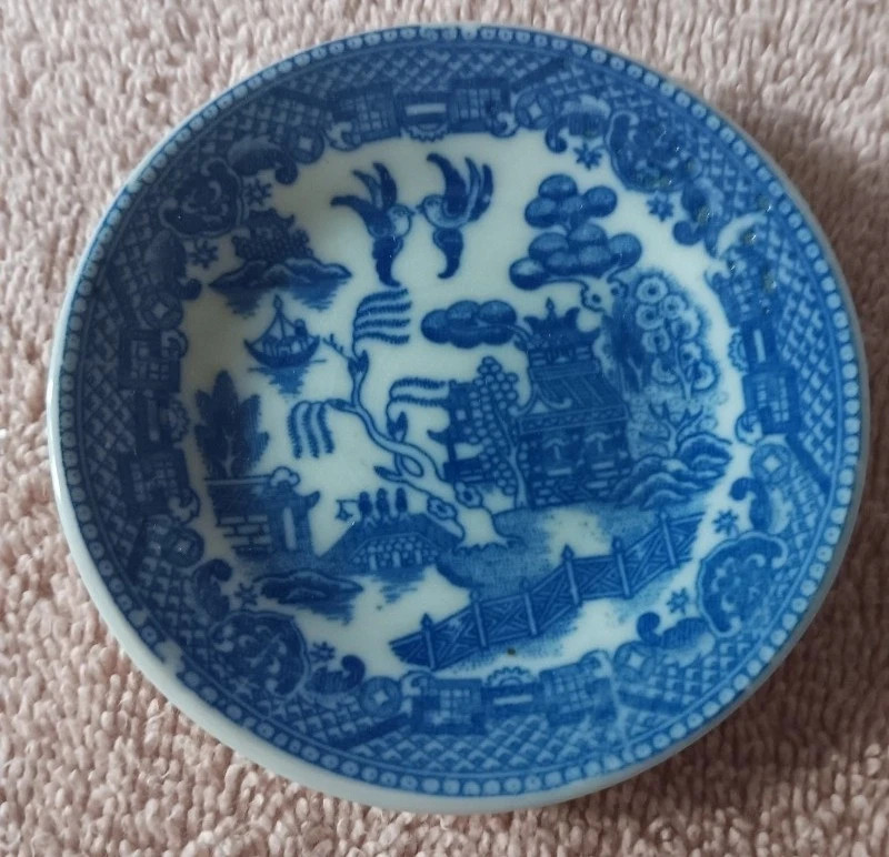 Vintage Blue Willow Butter Pat Blue & White China Unmarked | eBay | eBay US
