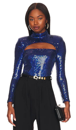 Marceline Bodysuit in Navy | Revolve Clothing (Global)