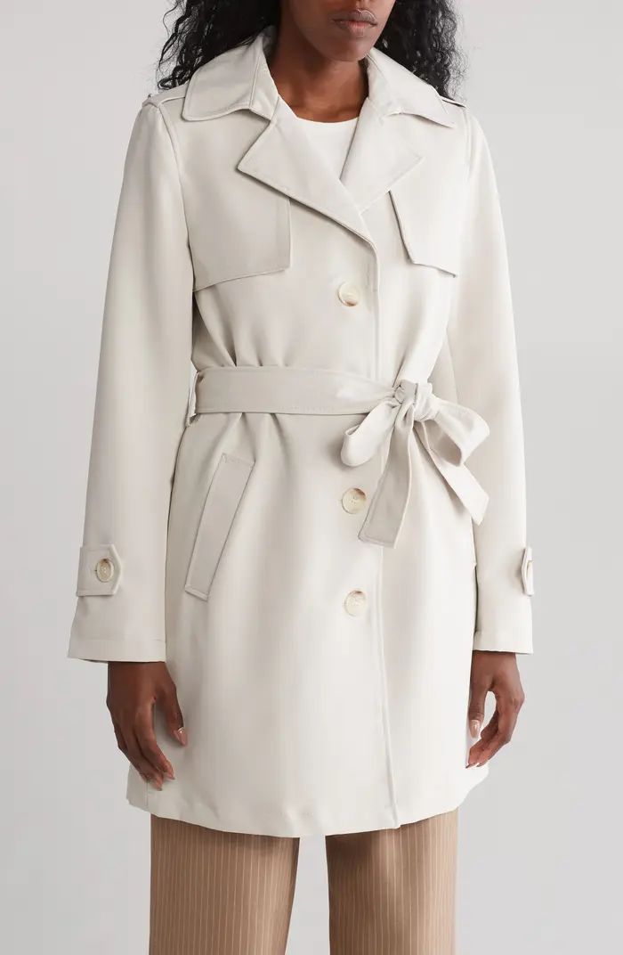 Contrast Button Trench Coat | Nordstrom Rack