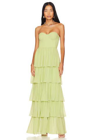 Lovers and Friends Hattie Gown in Green from Revolve.com | Revolve Clothing (Global)