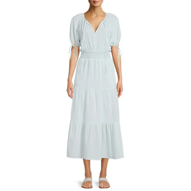 theGet Women's Tiered Peasant Maxi Dress | Walmart (US)