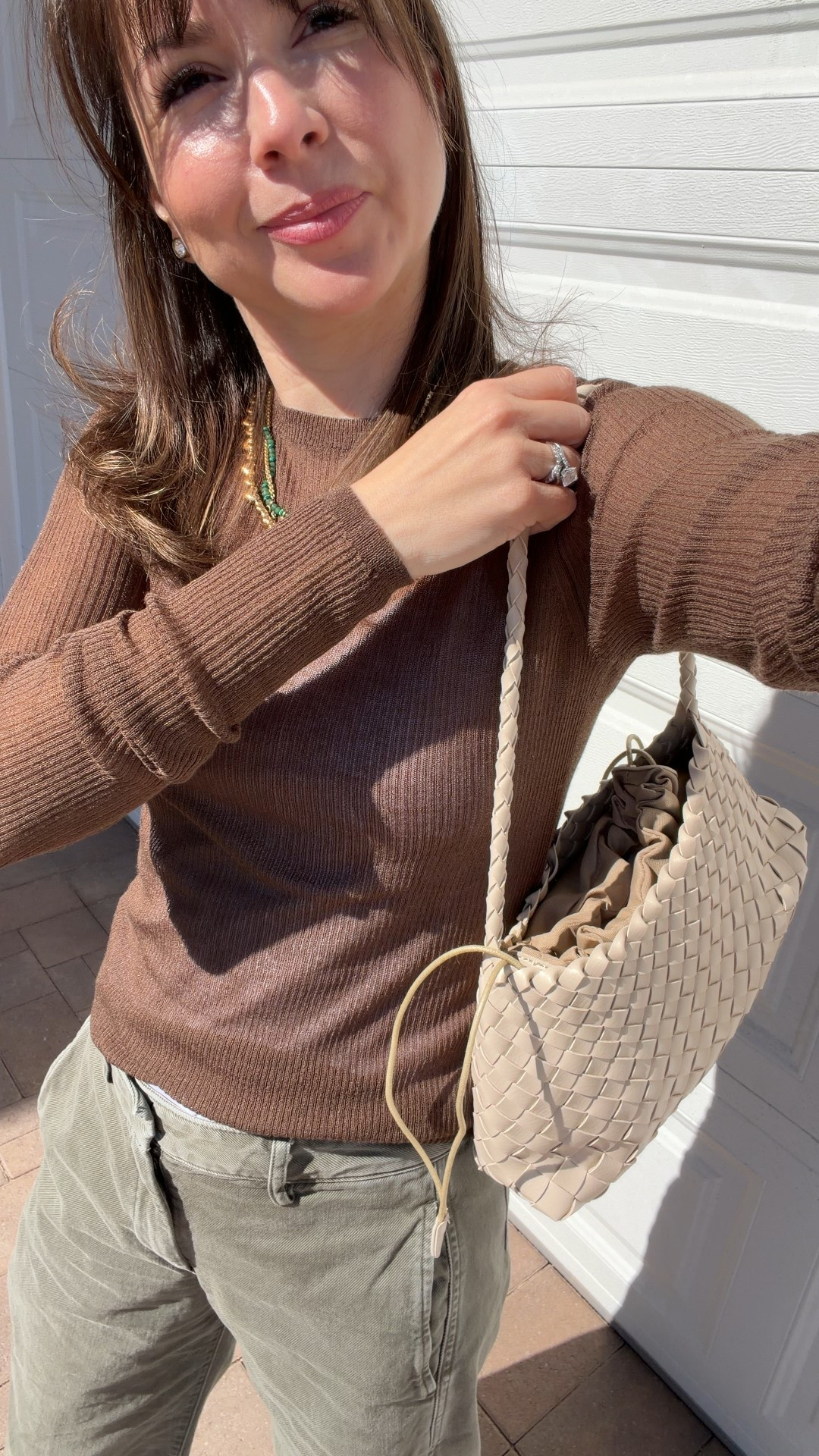 One of those outfits that makes getting dressed feel easy. These olive pants are a great petite-friendly length on my 5’2 frame and have that relaxed, effortless shape that still looks put together. I paired them with a fitted brown knit and simple sandals for an everyday look I can wear on repeat. Pieces like this always end up being my most worn because they mix and match with everything in my closet.

Top XS 
Pants 25p

#LTKmomlife #LTKPetite #LTKootd