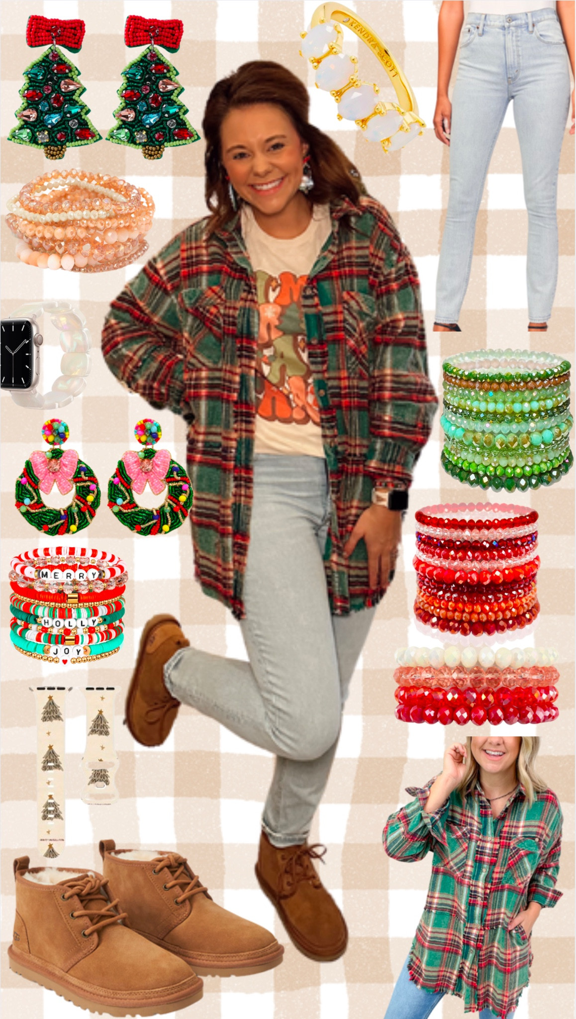 Christmas outfit! ❤️💚

Flannel is from Haley Bee Boutique, from a couple years ago! I linked similar! 

#LTKFindsUnder50 #LTKHoliday #LTKSeasonal