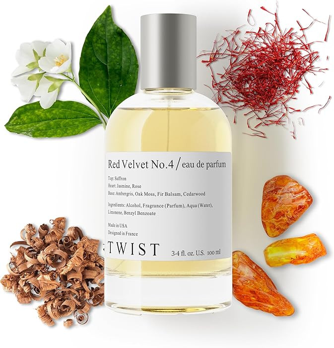Twist - Red Velvet No. 4 - Eau De Parfum Inspired by MFK Baccarat Rouge 540, Long-Lasting Perfume... | Amazon (US)