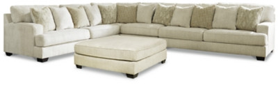 Rawcliffe 4-Piece Sectional with Ottoman | Ashley