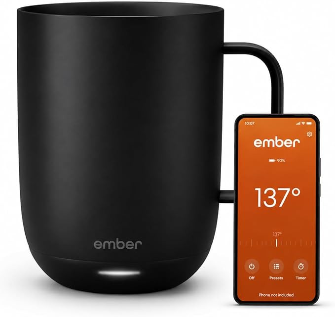 Ember Temperature Control Smart Mug 2, 14 Oz, App-Controlled Heated Coffee Mug with 80 Min Batter... | Amazon (US)