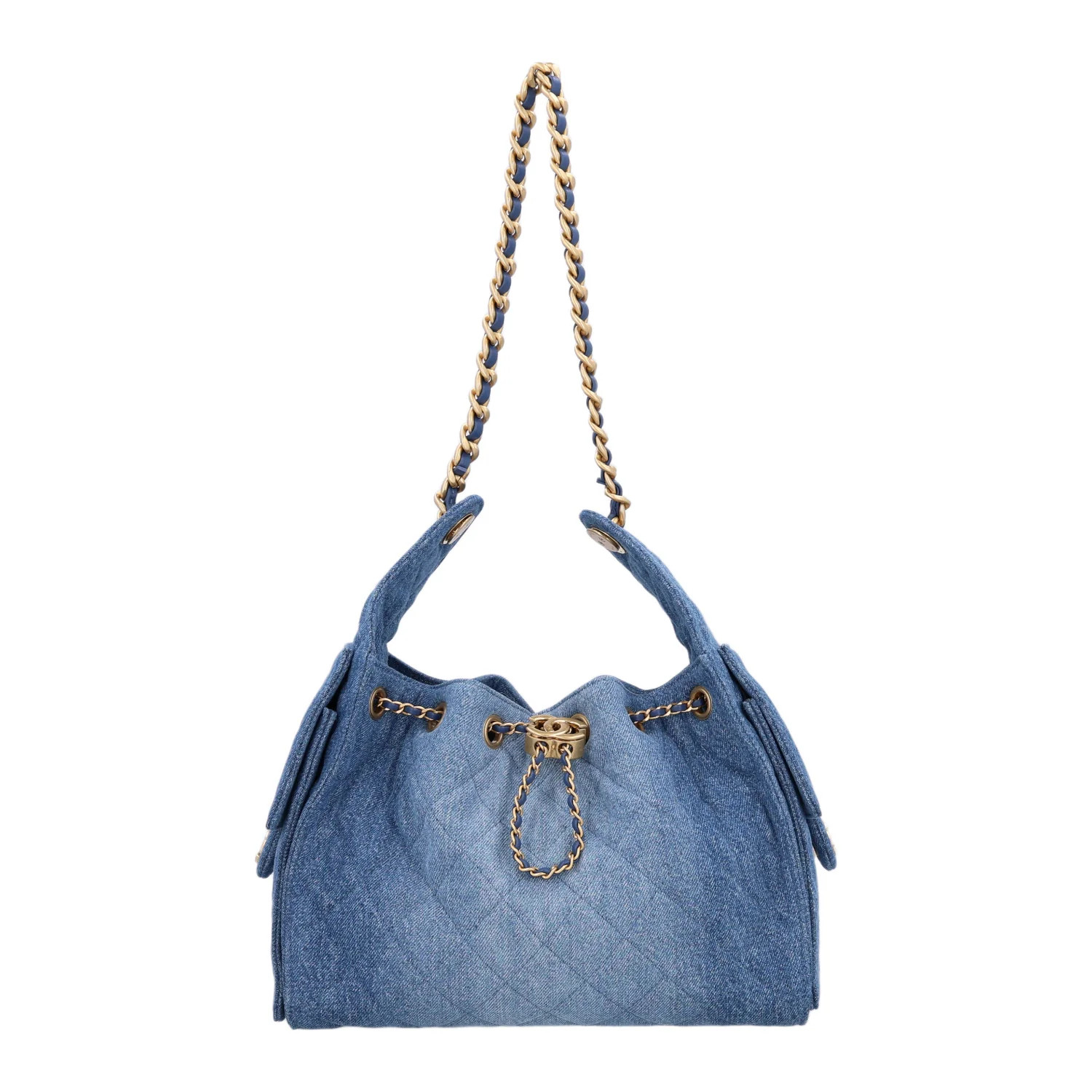 Washed Denim Quilted Small Chanel 25 Handbag Blue | FASHIONPHILE (US)