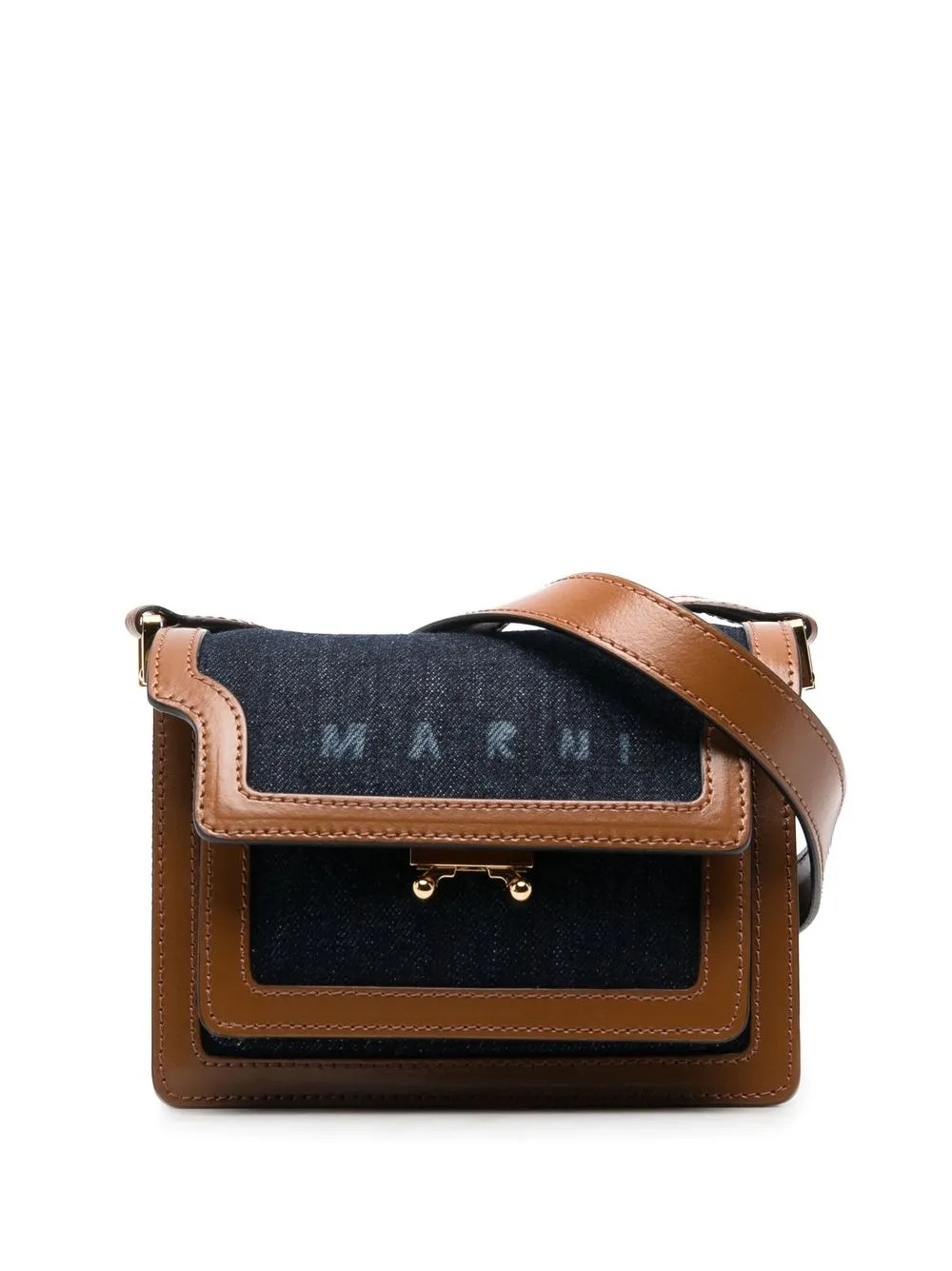 Marni Calf Leather cross-body Bag  | Blue | FARFETCH | Farfetch Global