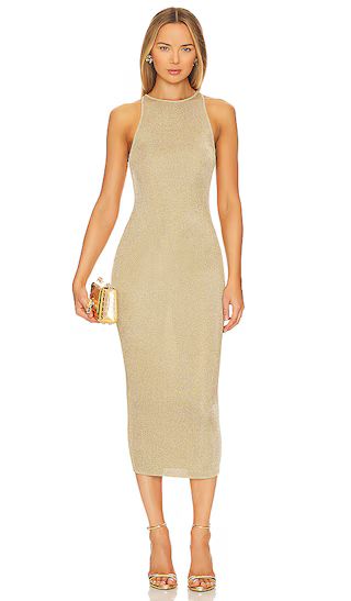 Ashley Dress in Bright Gold | Revolve Clothing (Global)