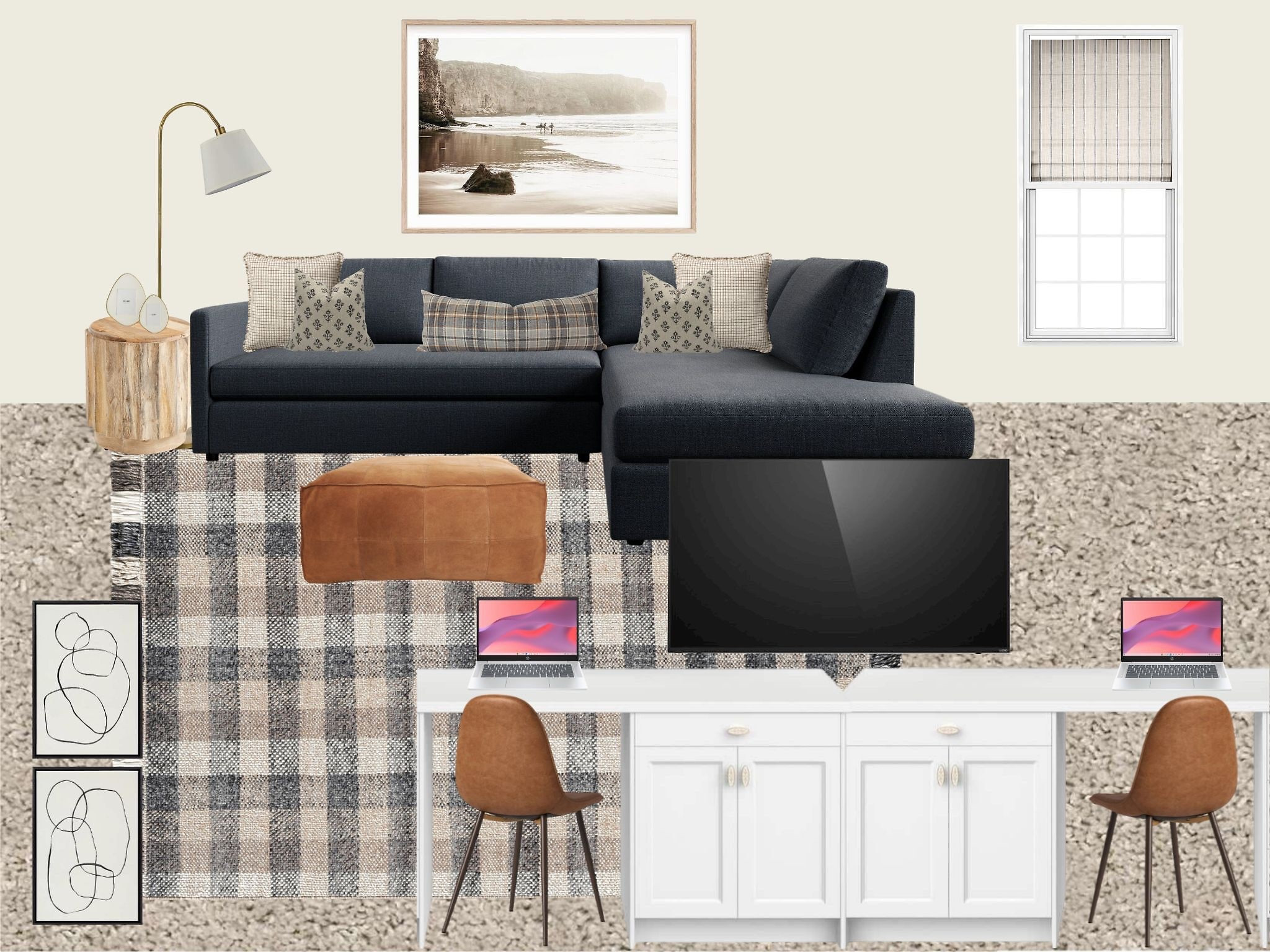 Neutral loft living area design!

#LTKHome