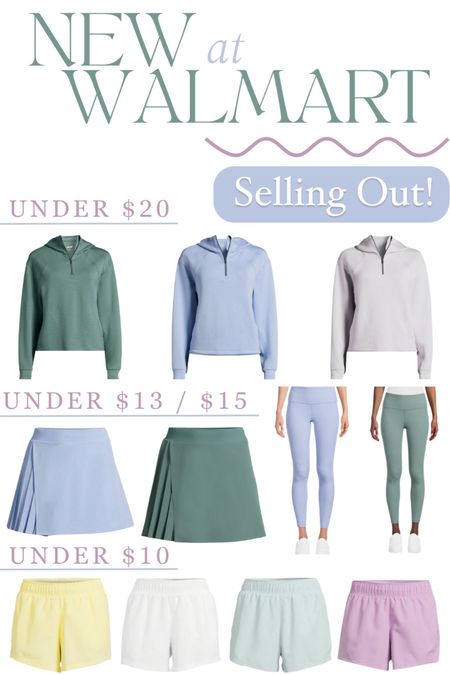 These activewear pieces from Walmart are only $10-$20, and they’re quickly selling out! The colors are so cute for spring! The zip-up pullover seems to be selling out the quickest, but the others are gone in certain sizes as well. These active piece are perfect for a casual outfit, travel outfit, or a mom outfit! 

Leggings, pullover, tennis skirt, tennis skort, affordable style, Walmart finds, Walmart fashion, athleisure wear outfit 

#LTKstyletip #LTKfitness #LTKfindsunder50