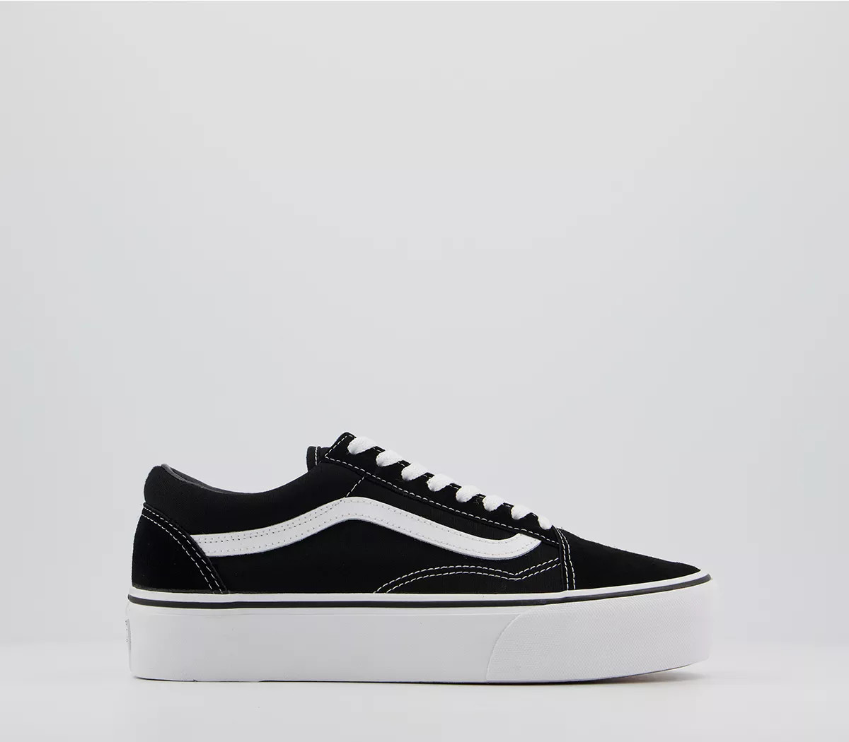 Vans
								Old Skool Platform Trainers
								Black White | OFFICE London (UK)