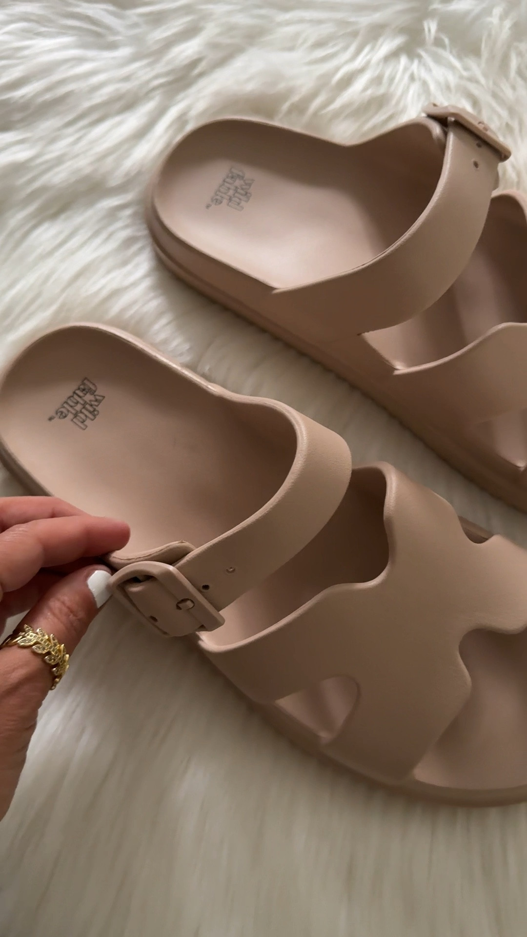 Target sandals run true to size 