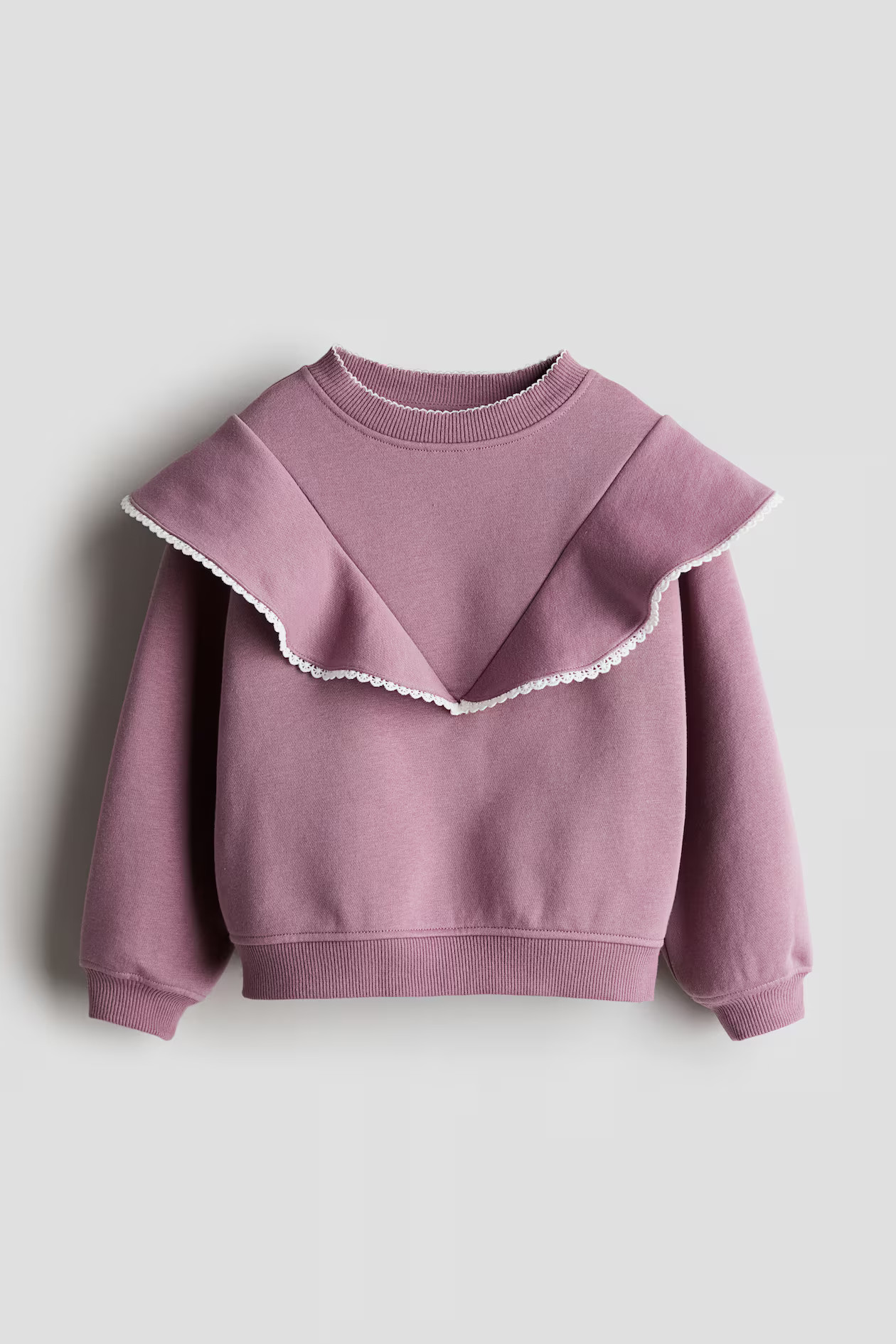 Flounce-Trimmed Sweatshirt | H&M (US + CA)