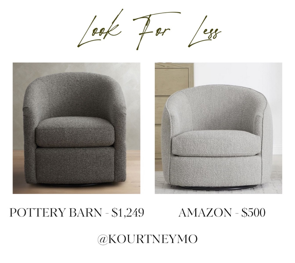 Pottery Barn dupe, look for less, designer inspired home, Amazon finds, boucle chair

#LTKhome