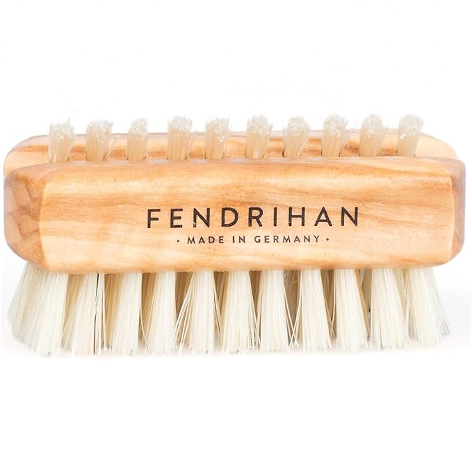 Fendrihan Travel Size Dual Sided Olivewood Nail and Hand Brush with Natural Boar Bristles 2.3" (M... | Amazon (US)