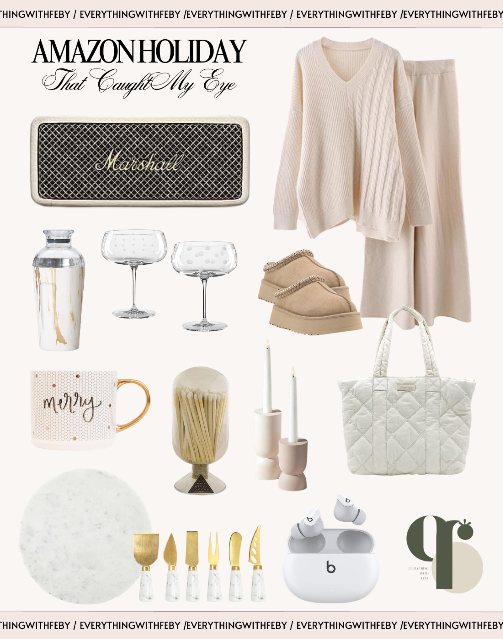 Amazon Holiday Gift Guide 

Gift ideas / amazon finds / amazon kitchen / amazon fashion / amazon neutral finds / cocktail shaker set / cheese board set / women lounge set /loungewear / ugg slippers / ugg dupes / candle holder / home decor / kitchen finds / holiday 2023 

#LTKfindsunder100 #LTKHoliday #LTKGiftGuide