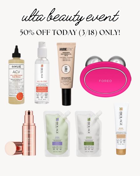 Ulta Semi-Annual Beauty Event sale - these items are 50% off today only! Monday, March 18, 2024!

#LTKsalealert #LTKbeauty
