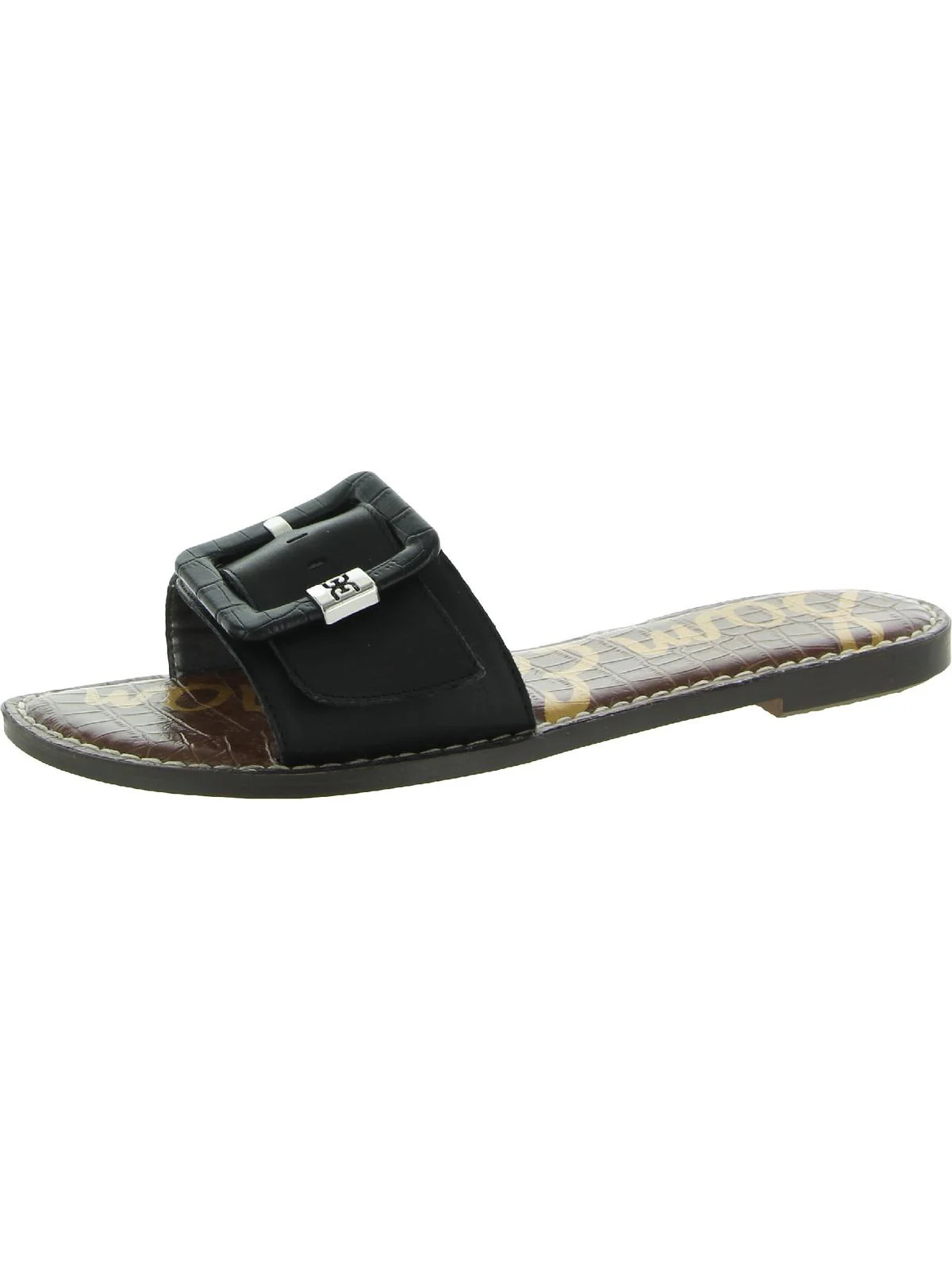 Granada Womens Leather Slip On Slide Sandals | Shop Simon