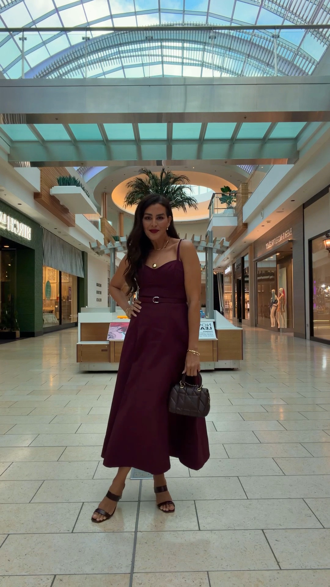 Size M in dress, runs small. Lipstick is :pomegranate @coach

#LTKOver40 #LTKSeasonal #LTKootd