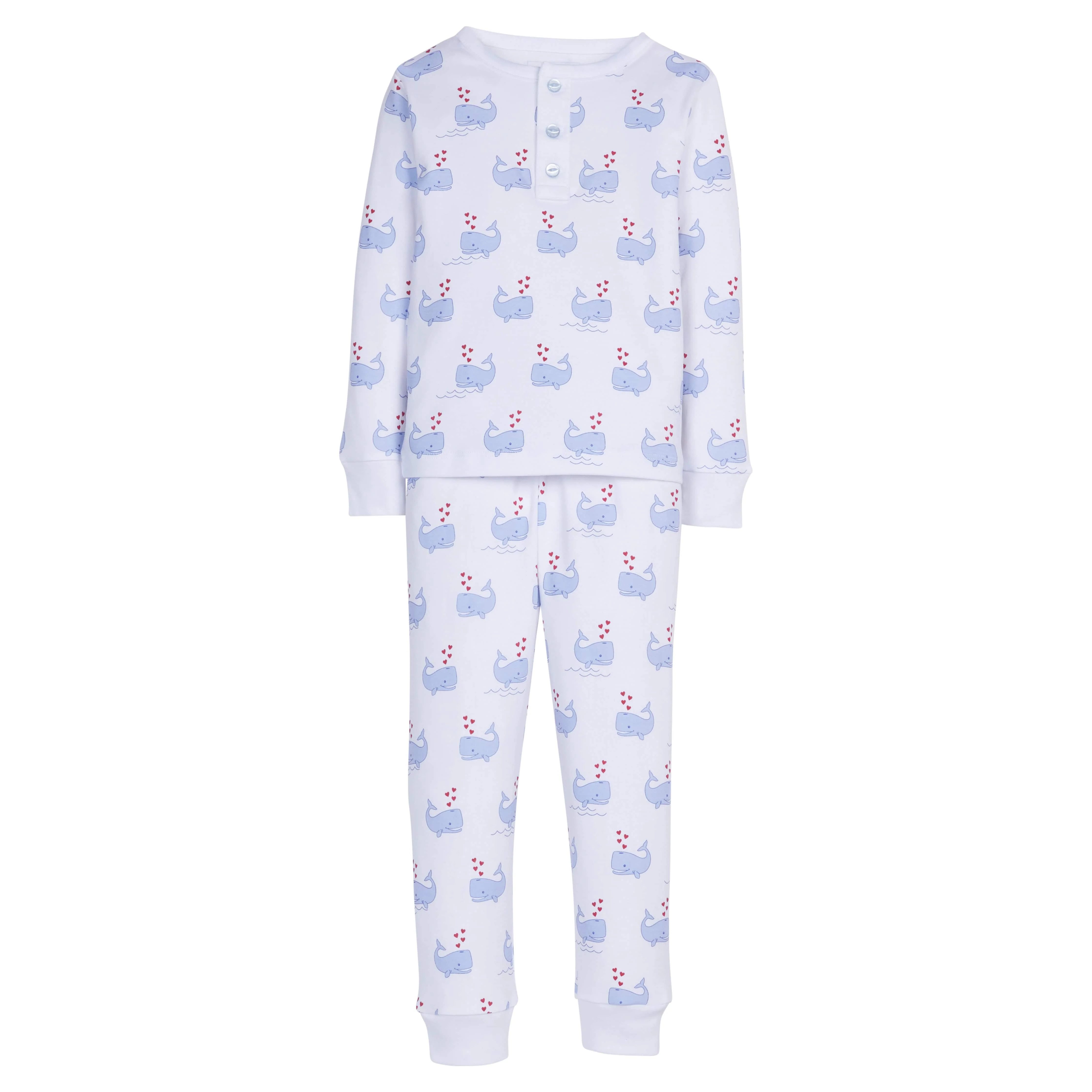 Printed Jammies - Blue Whales | Little English