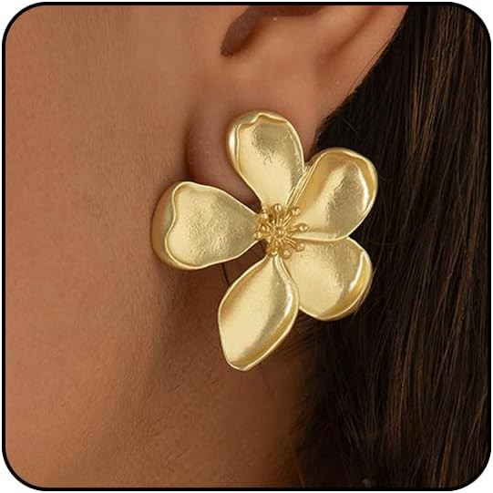 Flower Earrings for Women Big Statement Earrings for Women Floral Earrings Daisy Earrings Pink Or... | Amazon (US)