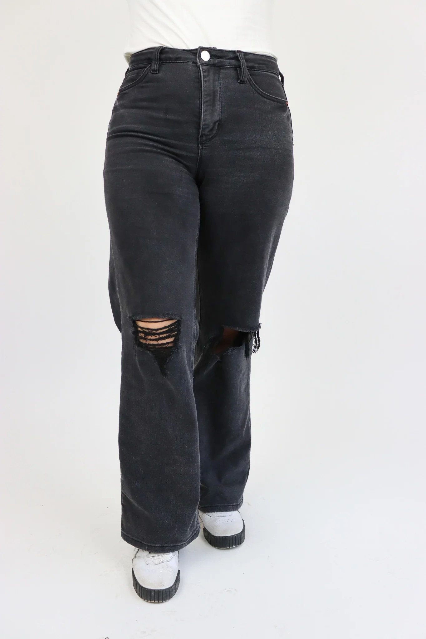 Tummy Control Wide Leg Jeans by RFM | Alexander Jane Boutique