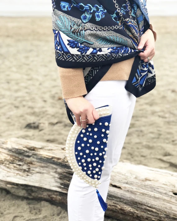 Pearl Coastal Clutch Bag | Etsy (US)