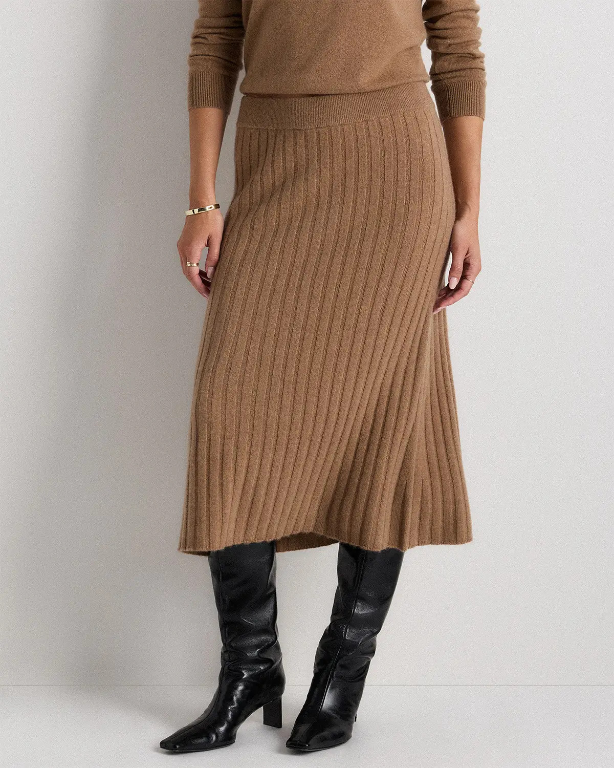Mongolian Cashmere Midi Skirt | Quince