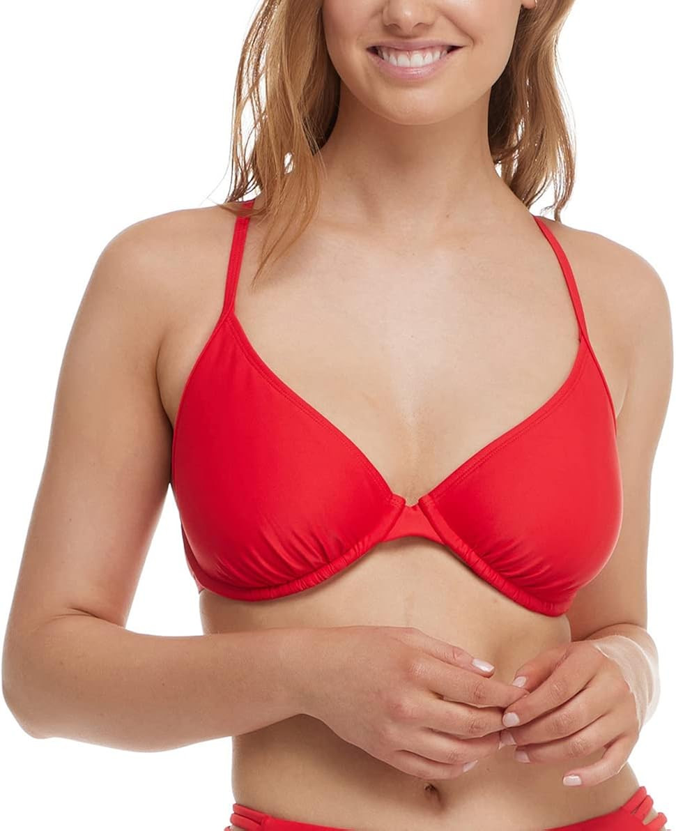 Body Glove Women's Standard Smoothies Solo Solid Underwire D, Dd, E, F Cup Bikini Top Swimsuit | Amazon (US)