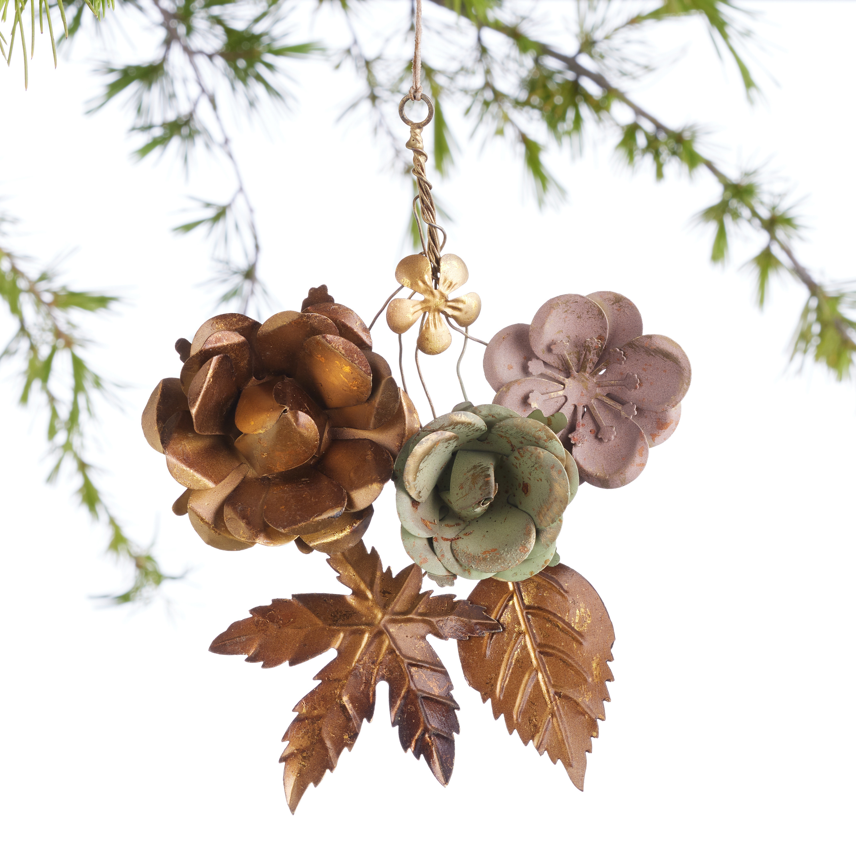 Metal Floral Bunch Ornament | World Market