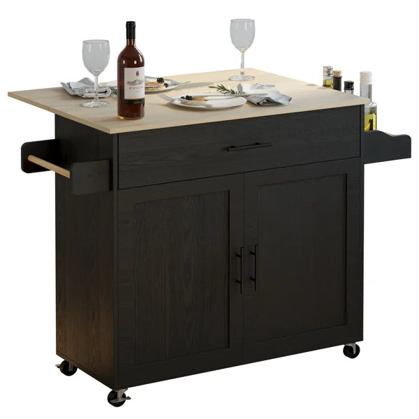 47.25'' Wide Rolling Kitchen Island | Wayfair North America