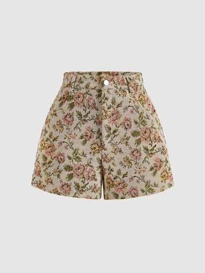 SHEIN MOD Floral Print Shorts | SHEIN