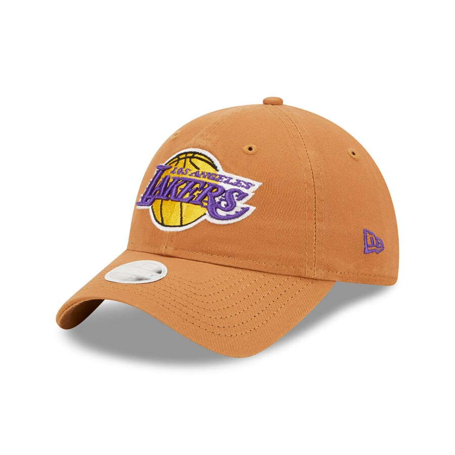 Los Angeles Lakers New Era Women's Core Classic 2.0 9TWENTY Adjustable Hat - Light Bronze | Lids