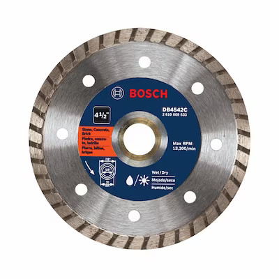Bosch  4-1/2-in Wet/Dry Turbo Diamond Saw Blade | Lowe's